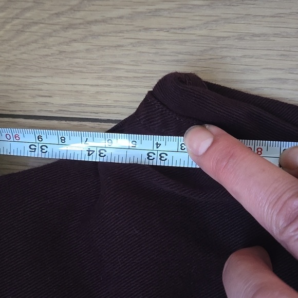 NWOT The Kooples Slim Jeans in Burgundy  Sz 31 - Picture 10 of 10